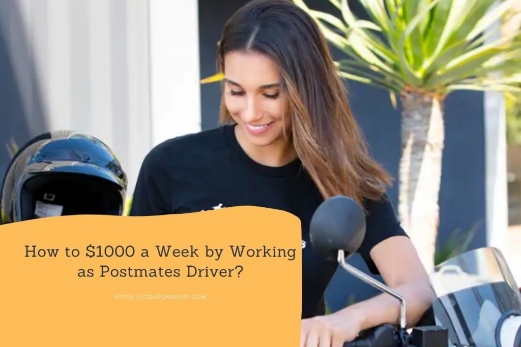 working as postmates driver 1